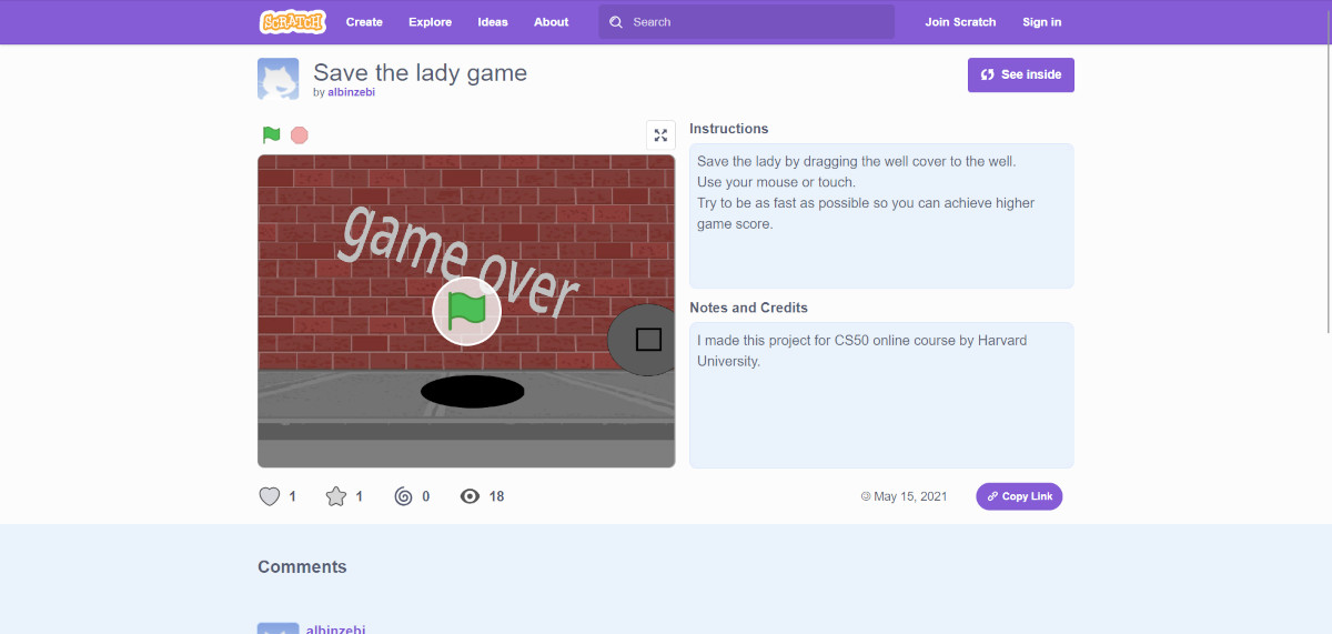 saveTheLady game