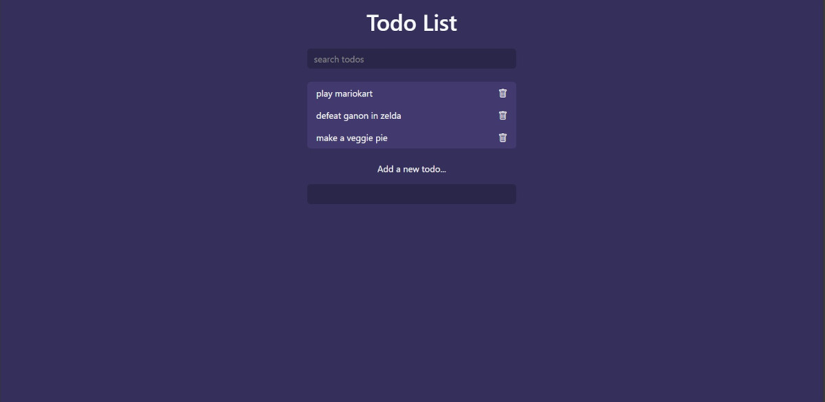 todo list