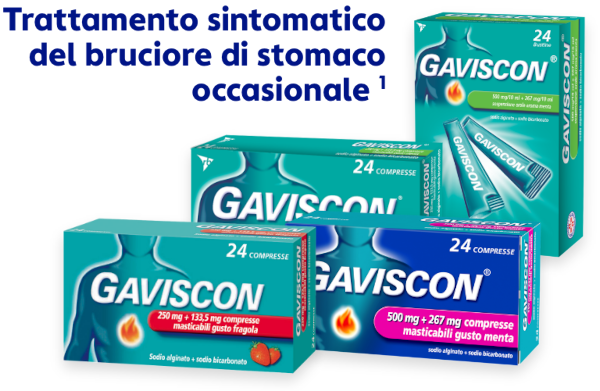 Trattamento sintomatico del bruciore di stomaco occasionale